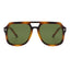 ARISTOL sunglasses, tortoise frame, jungle green lens, front view
