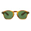 TWILIGHT sunglasses, tortoise frame with jungle green lens, front view