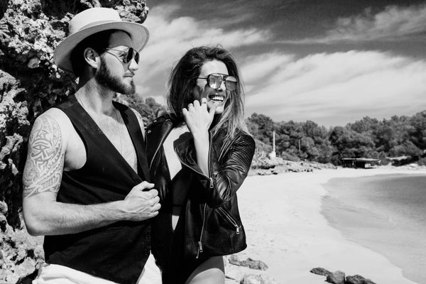 Man women wear ROCCO unisex sunglasses by SOLFUL Ibiza