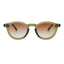 PLASTIKA sunglasses, gray frame with ancient pink lens, front view