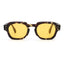 SAL sunglasses, tortoise frame with yellow sun lens, front view