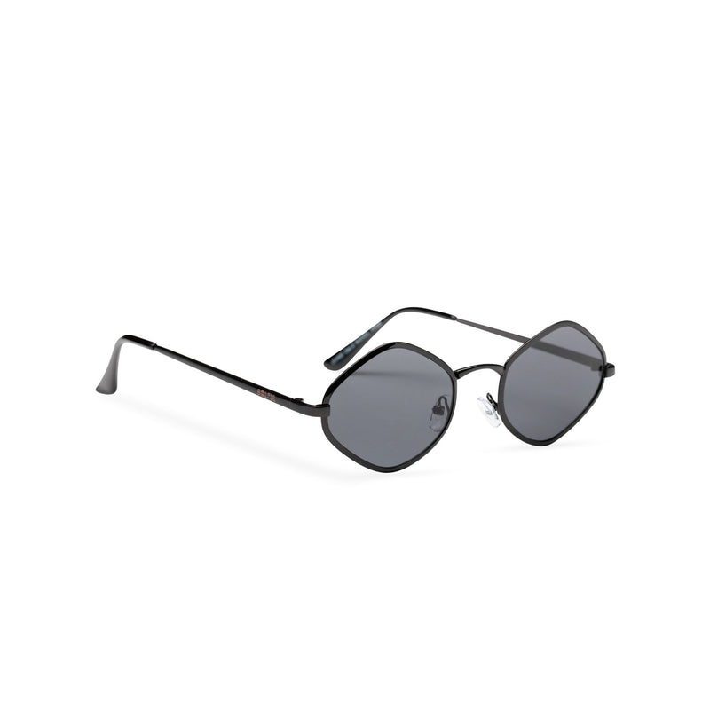 side JOSEP small black dark lens UV 400 Metal diamond shape metal sunglasses SOLFUL Ibiza