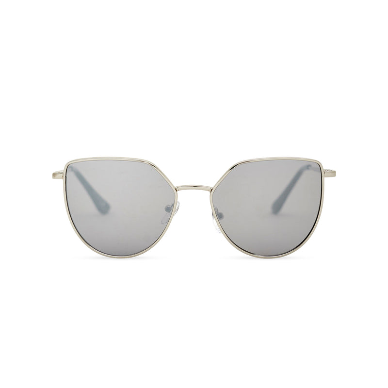 Women gold cat eye sunglasses with grey transparent lens SOLLY by SOLFUL Ibiza